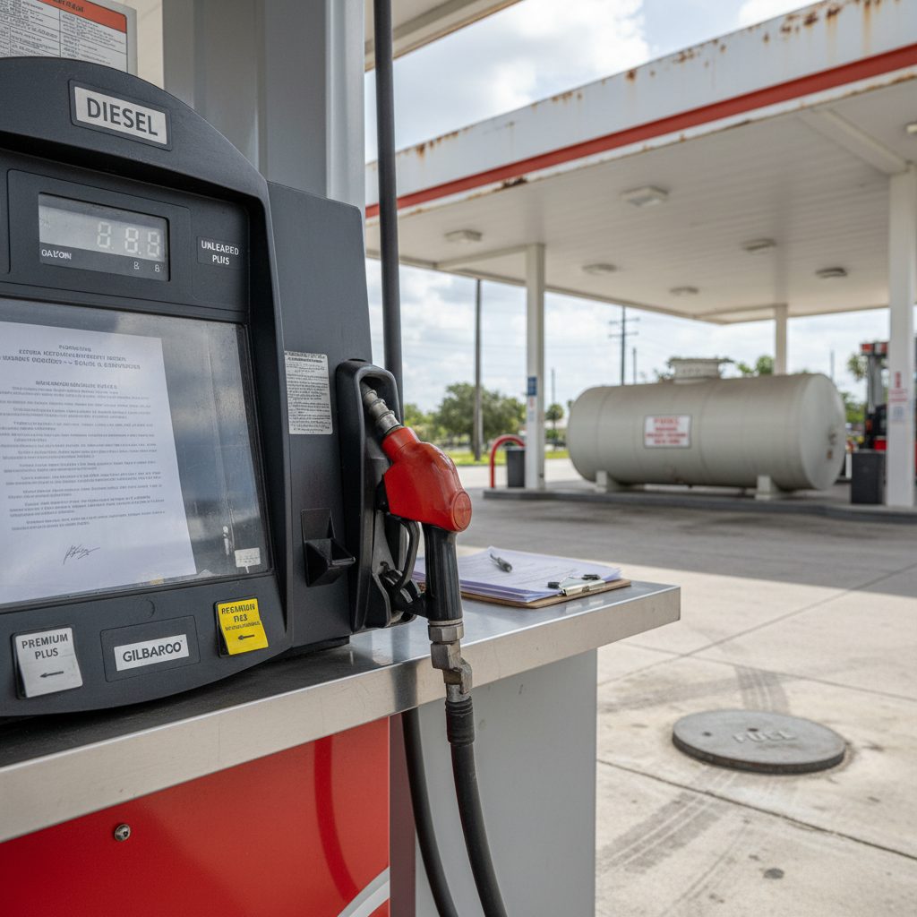 Where to Find Fuel Stations For Sale in Florida — close-up detail relevant to buying