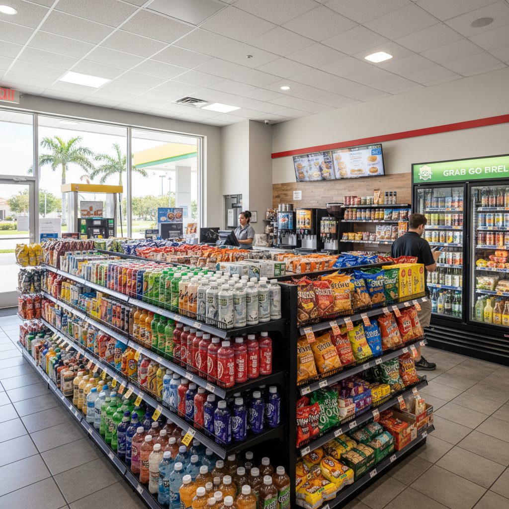 Convenience Store Inside Sales Benchmarks for Florida — Florida gas station property photograph