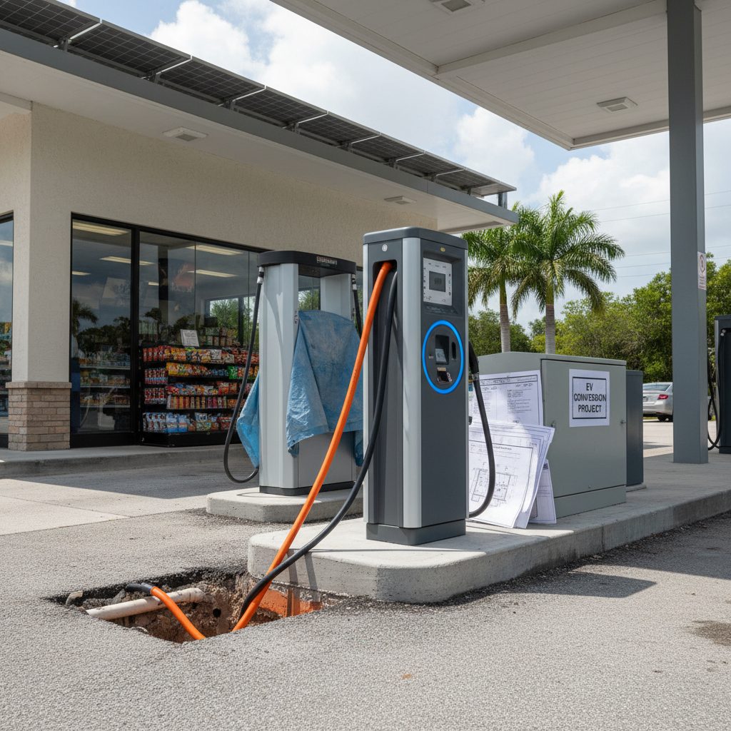 How EV Charging Will Reshape Florida Gas Station Real Estate — close-up detail relevant to market