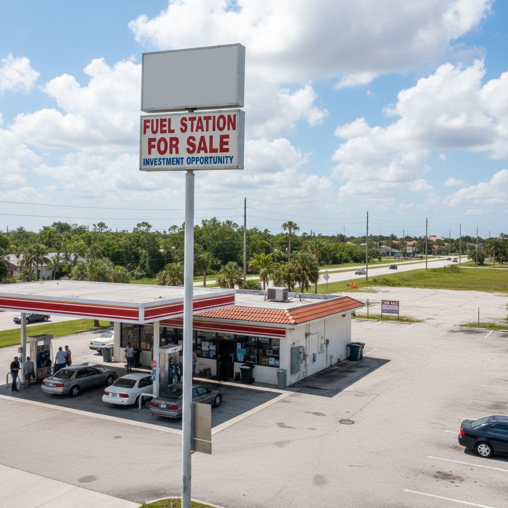 Where to Find Fuel Stations For Sale in Florida — Florida gas station property photograph
