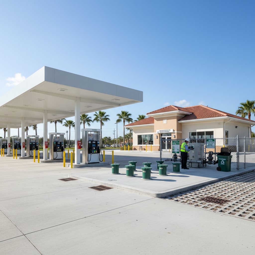 Environmental Regulations for Owning a Fueling Station in Florida — Florida gas station property photograph