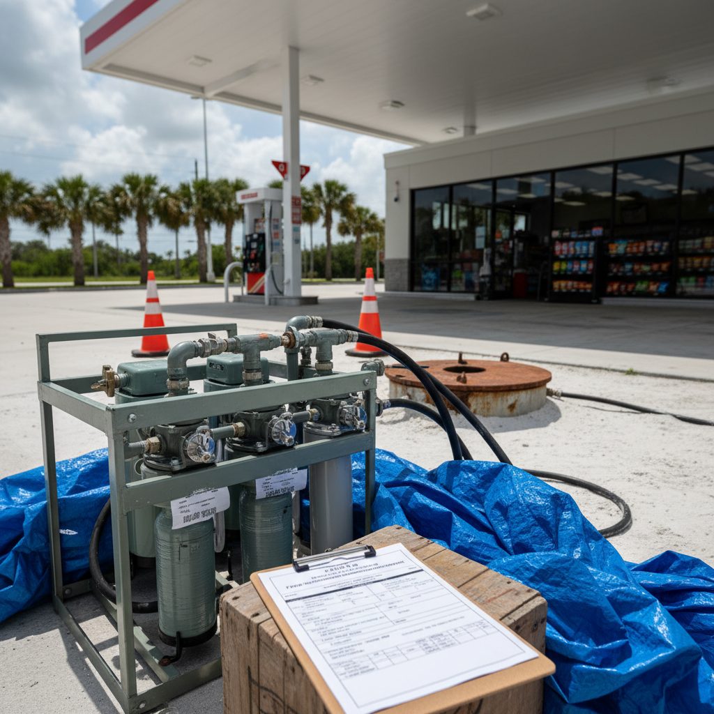 FDEP Environmental Remediation for Florida Gas Stations — close-up detail relevant to compliance