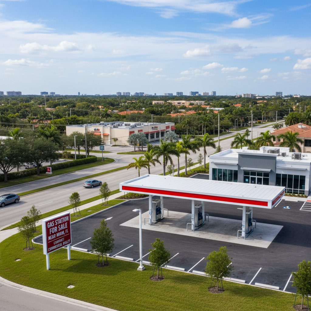 Gas Stations For Sale Near Miami, FL — Florida gas station property photograph