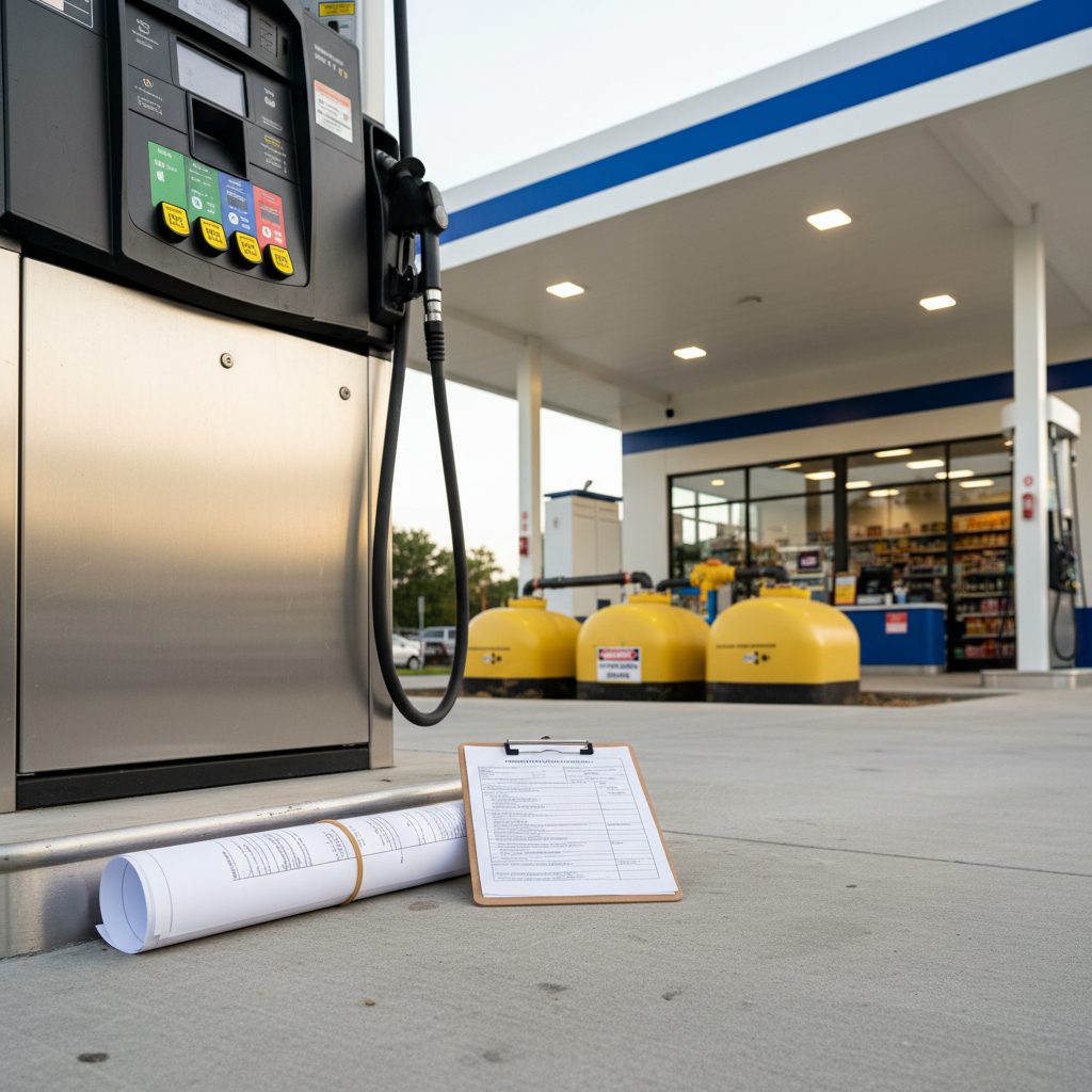 Find Brokers Specializing in Gas Stations For Sale in Florida — close-up detail relevant to selling