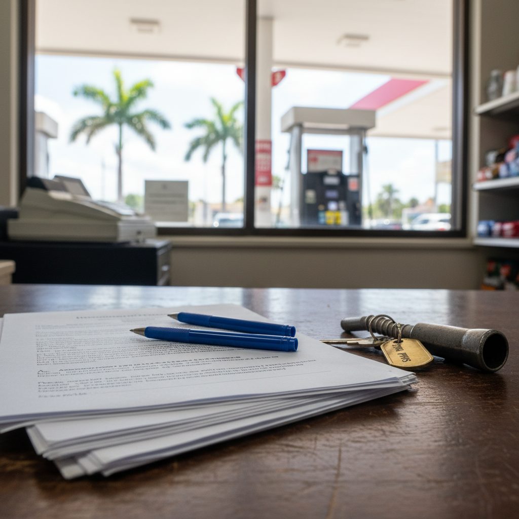 Steps to Buy a Gas Station in Florida From a Private Seller — close-up detail relevant to buying