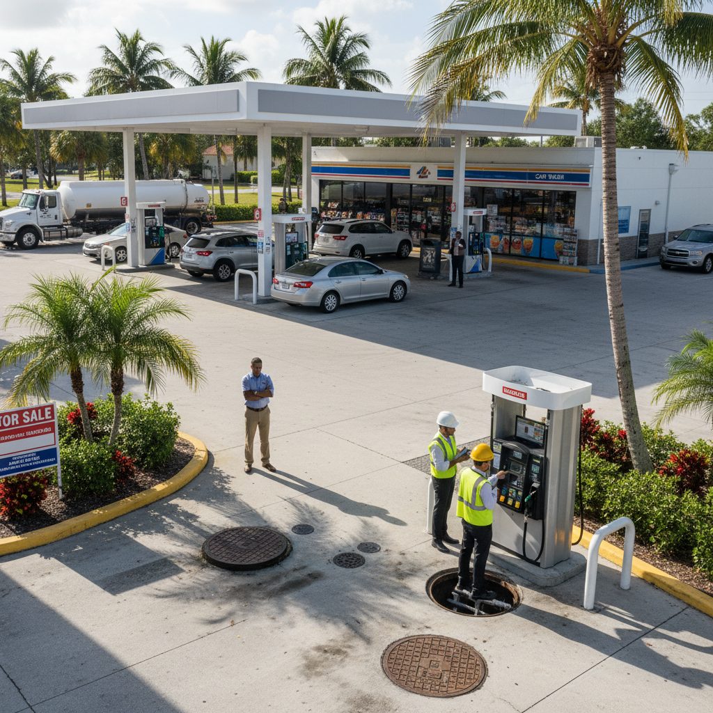 How to Evaluate a Gas Station Business For Sale in Florida — Florida gas station property photograph