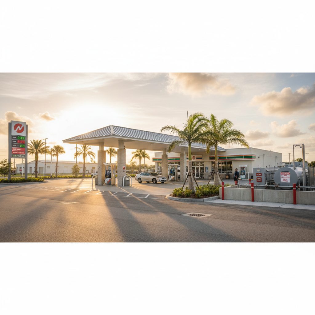 Insurance Requirements for a Florida Gas Station Business — Florida gas station property photograph