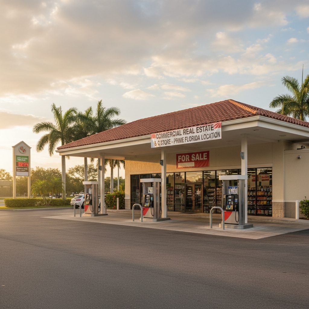Gas Stations With Convenience Stores For Sale in Florida — Florida gas station property photograph