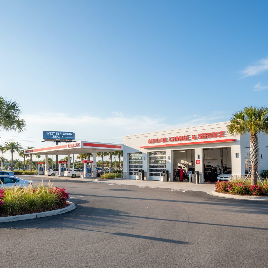 Quick-Lube Investment in Florida — Florida gas station property photograph