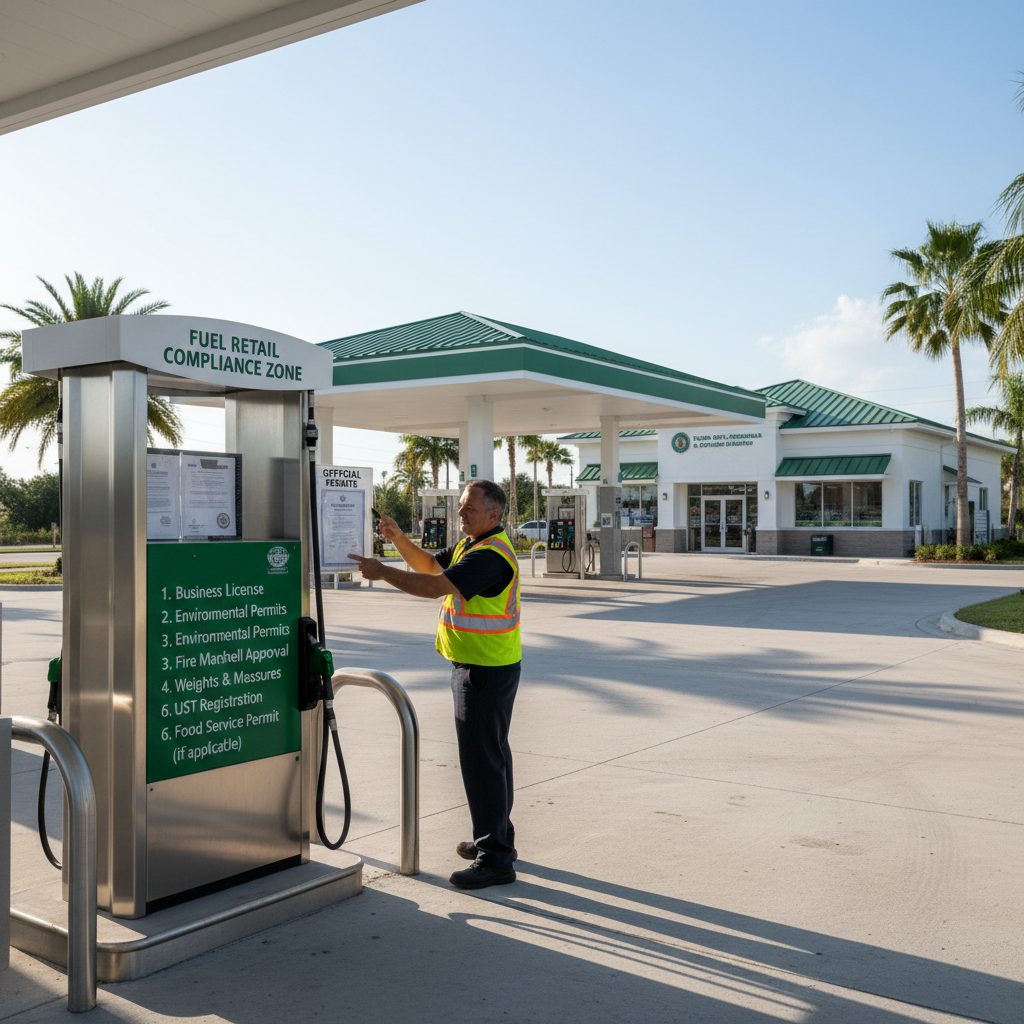 Florida Gas Station Licensing and Permits Checklist — Florida gas station property photograph