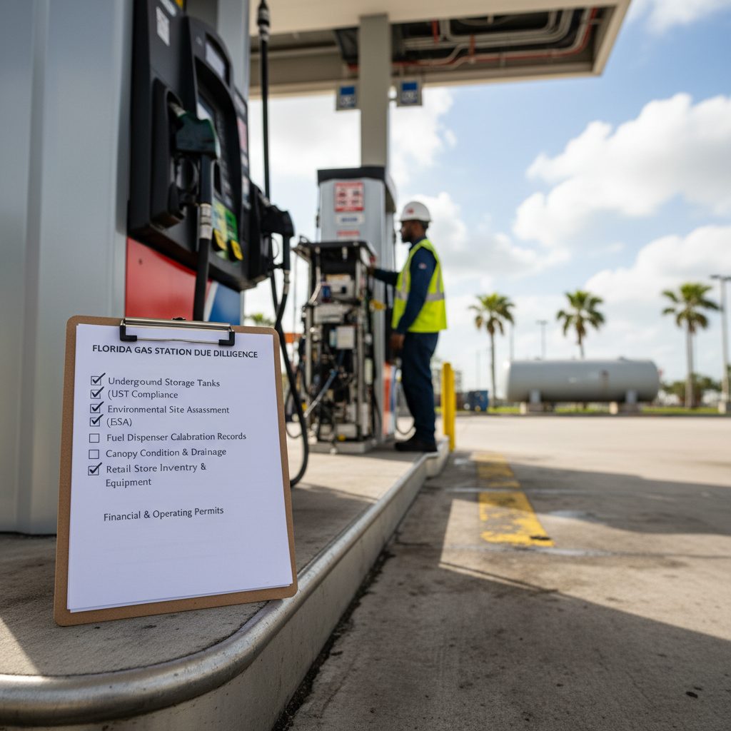Florida Gas Station Due Diligence Checklist — close-up detail relevant to due diligence