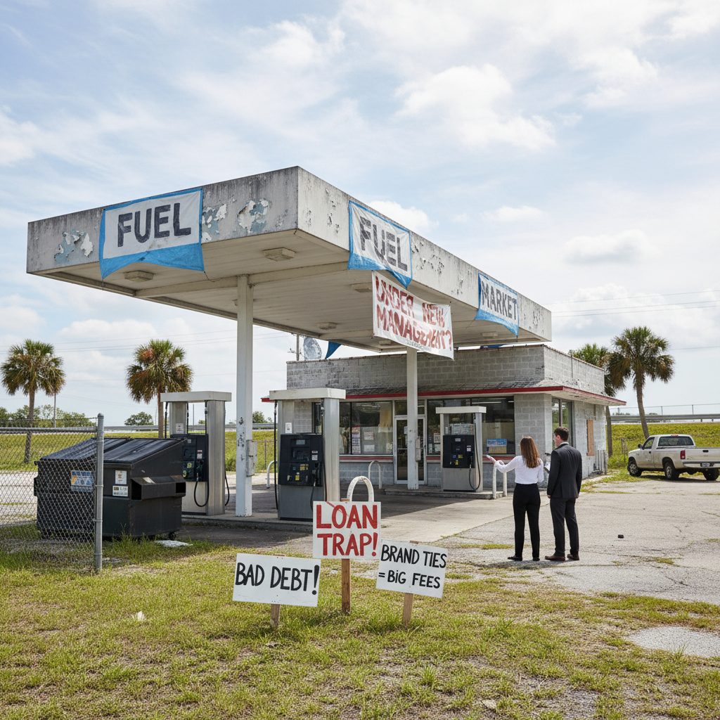 Brand Image Loan Traps Every Gas Station Buyer Should Know — Florida gas station property photograph