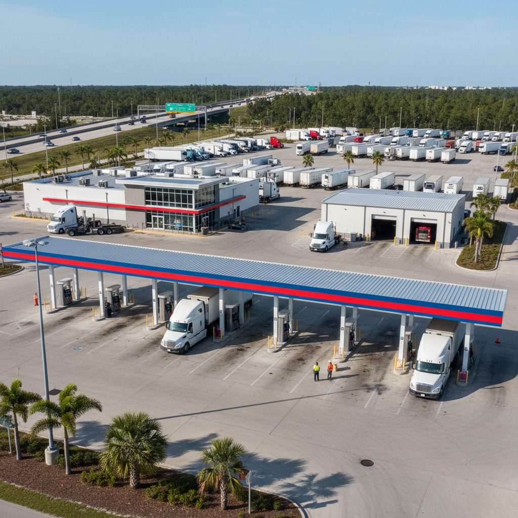 Truck Stop Investment in Florida: I-95, I-75, I-10, and Beyond — Florida gas station property photograph