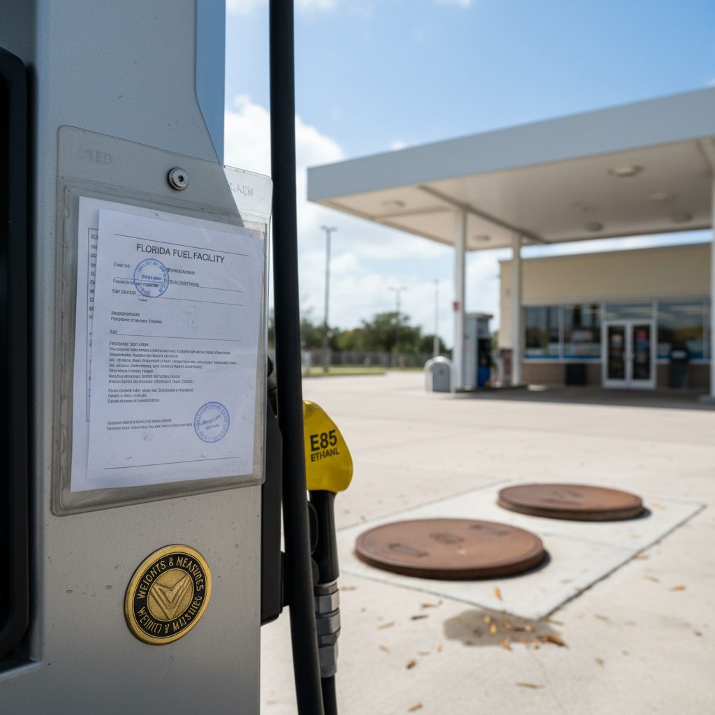 Florida Gas Station Licensing and Permits Checklist — close-up detail relevant to compliance