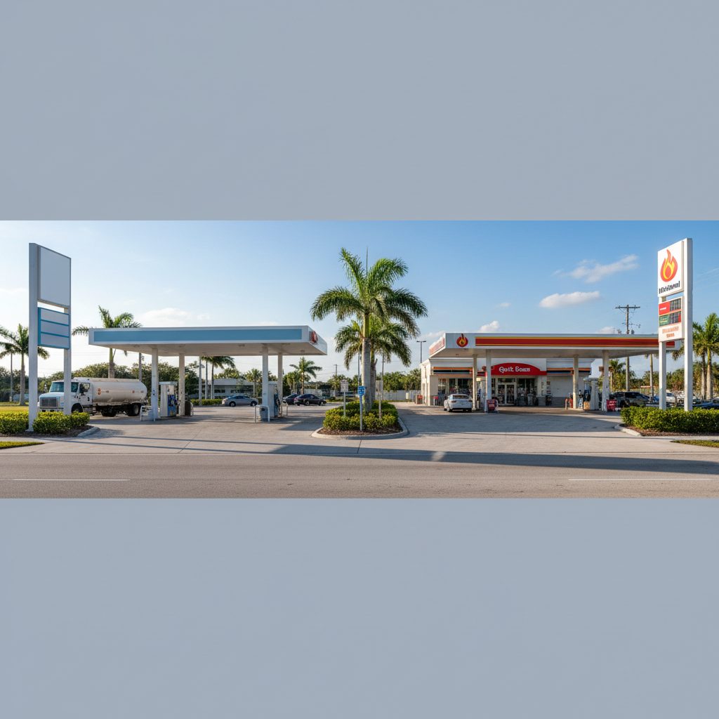 Branded vs. Unbranded Fuel Supply Agreements: What Florida Operators Need to Know — Florida gas station property photograph