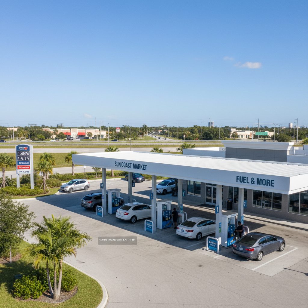 Cap Rates for Florida Gas Stations in 2026 — Florida gas station property photograph
