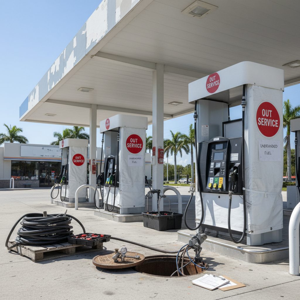 How to Convert a Branded Gas Station to Unbranded in Florida — close-up detail relevant to operations