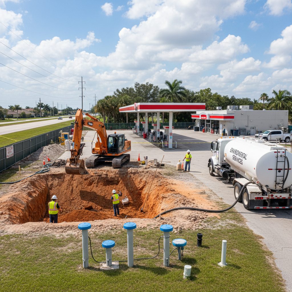 FDEP Environmental Remediation for Florida Gas Stations — Florida gas station property photograph
