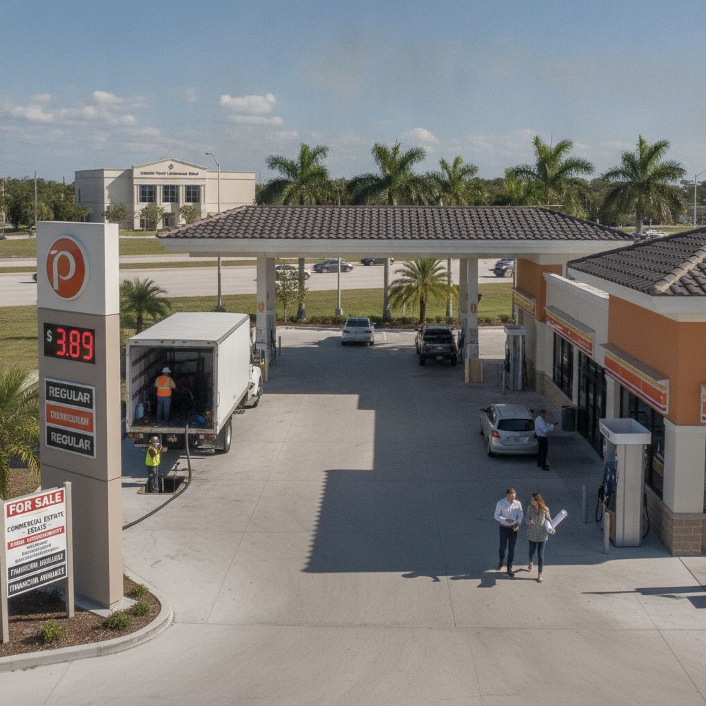 How to Finance a Gas Station Purchase in Florida — Florida gas station property photograph
