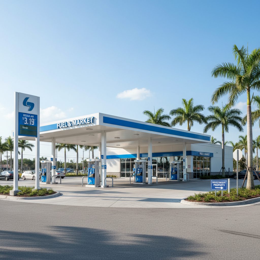 1031 Exchange Gas Station Investing in Florida — Florida gas station property photograph